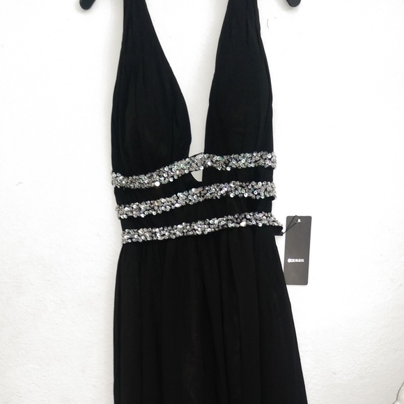 black formal dress size 16